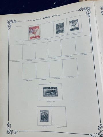 Wereld - Collectie / Uitzoeker Wereld op oude Albumbladen, Postzegels en Munten, Gestempeld
