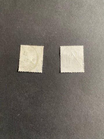 Empire allemand 1875 - Aigle du Reich - Michel 36a und 36b, Gestempeld