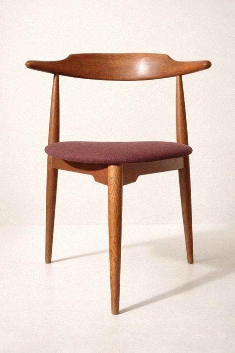 Fritz Hansen - Hans Wegner - Chaise - heart - Bois - Chaise, Antiquités & Art, Curiosités & Brocante