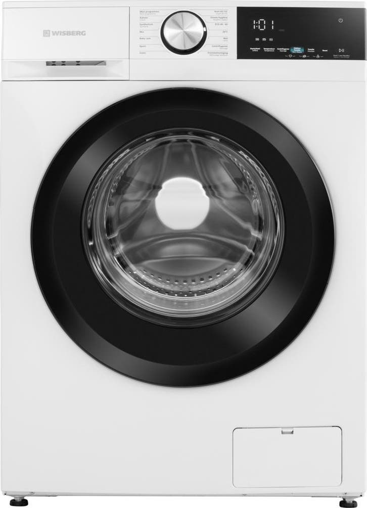 Wisberg Wbwm1400a18wnb Energiezuinige Wasmachine - 8kg 1400t, Elektronische apparatuur, Wasmachines, Ophalen of Verzenden