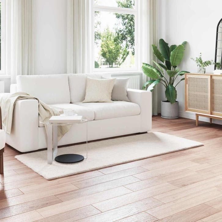 vidaXL Antislip vloerkleed van imitatie konijnenbont OLITE, Maison & Meubles, Ameublement | Tapis & Moquettes, Envoi