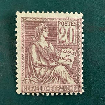 France 1900 - 20 centimes Mouchon I - MNH - Yvert 113, Postzegels en Munten, Gestempeld