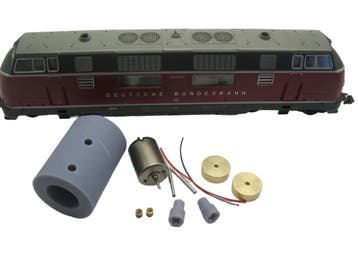 micromotor HR003C motor ombouwset voor Roco BR 103, BR 215,, Verzenden, Overige typen