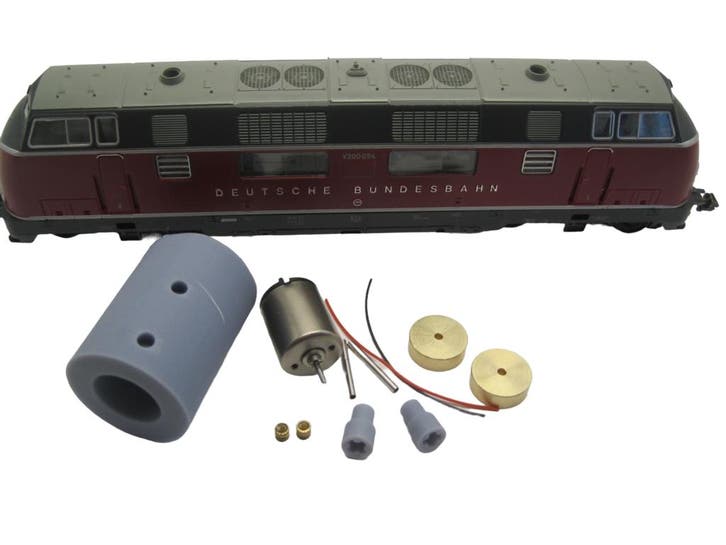 micromotor HR003C motor ombouwset voor Roco BR 103, BR 215,, Hobby & Loisirs créatifs, Trains miniatures | HO, Envoi