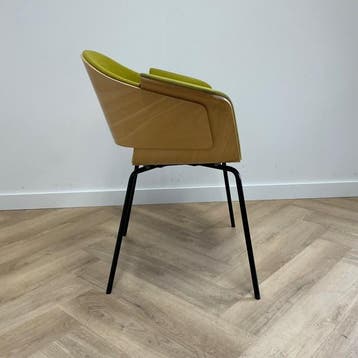 Bene Rondo design stoel van Christian Horner,  groen -  hout, Huis en Inrichting, Gebruikt, Hout, Eén