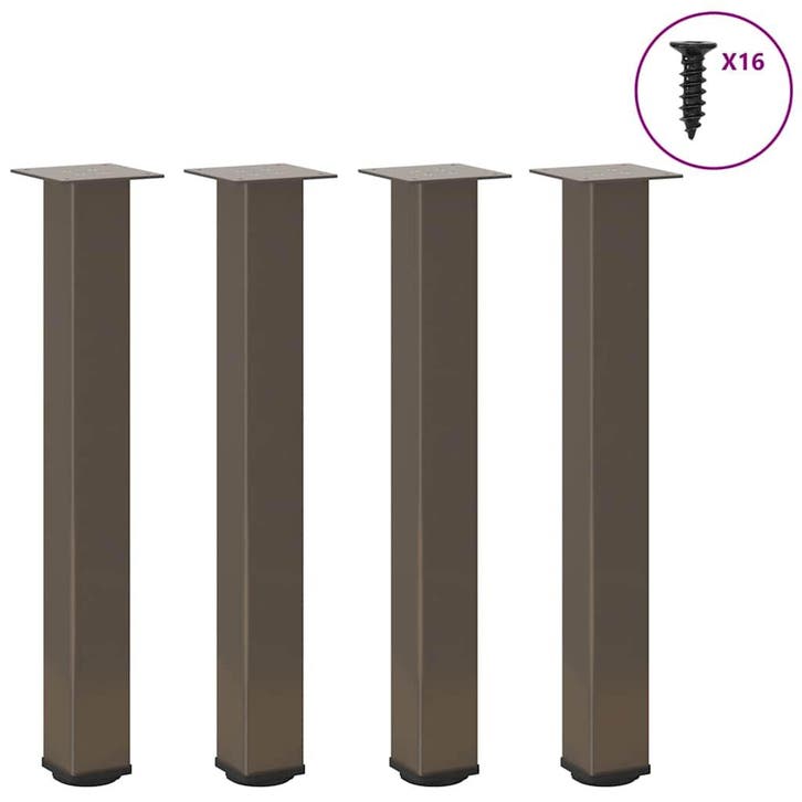 vidaXL Console tafelpoten 4 st 72-74 cm staal naturel, Huis en Inrichting, Tafelonderdelen, Nieuw, Verzenden