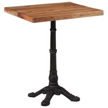 vidaXL Bistrotafel 60x60x76 cm massief acaciahout, Verzenden, Nieuw