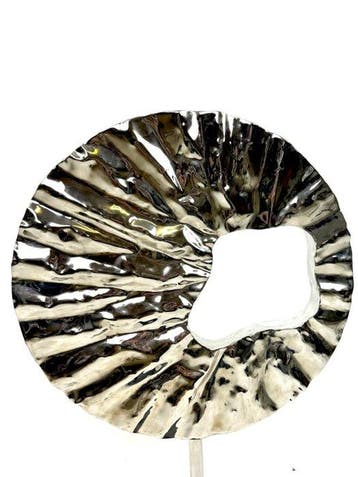 sculptuur, Lavorazione Martellata - 87 cm - Staal, Hout, Antiek en Kunst