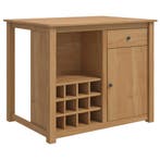 vidaXL Keuken Trolley met lade PANAMA 2 pcs Honingwas 112 x, Huis en Inrichting, Verzenden, Nieuw