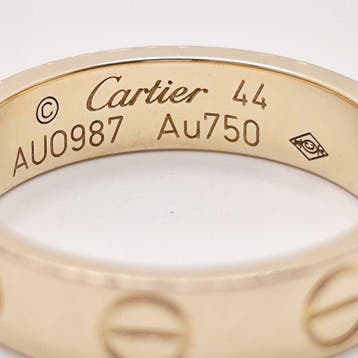 Cartier - Bague - 18 carats Or jaune - mini amour