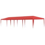 vidaXL Partytent Rood 1200 x 300 x 255 cm PE en staal, Verzenden, Nieuw