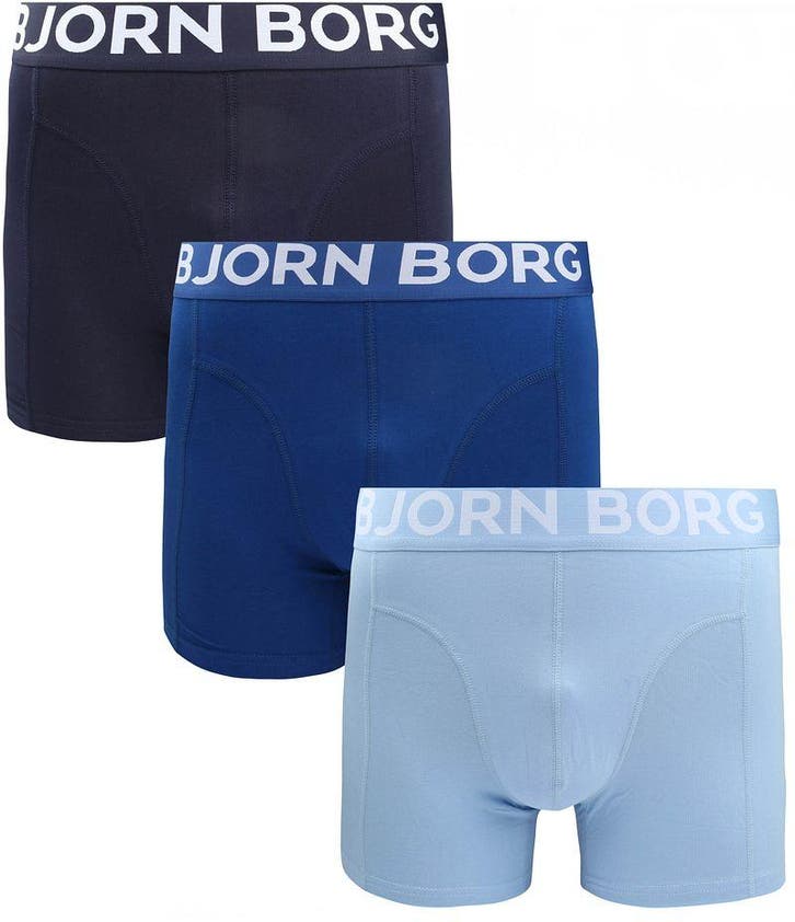 Bjorn Borg Boxers 3Pack Blauw maat L Heren, Kleding | Heren, Ondergoed, Boxer, Verzenden