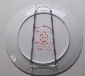 Bord - D. 30 cm - Keramiek - Arabia Finland