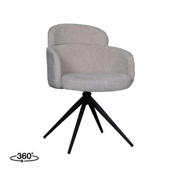 Stoel Levi | Naturel | Elite | Zwart Metalen Frame | 2, Verzenden, Nieuw in verpakking