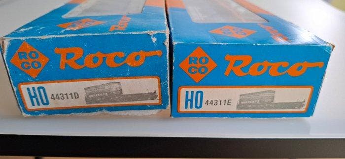 Roco H0 - 44311D/44311E - Modeltrein goederenwagon (2) -, Hobby & Loisirs créatifs, Trains miniatures | HO