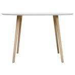 Sofacompany Allie Eettafel Eikenhout - Showroommodel -, Huis en Inrichting, Verzenden, Gebruikt, Overige houtsoorten, 100 tot 150 cm