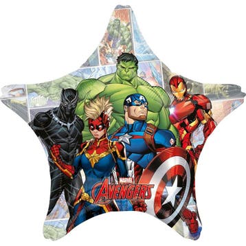 Avengers Helium Ballon Ster XL 71cm leeg, Verzenden