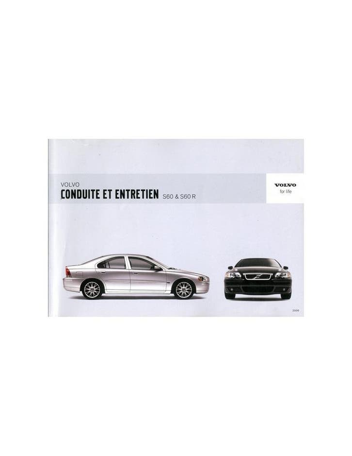 2005 VOLVO S60 R INSTRUCTIEBOEKJE FRANS, Autos : Divers, Modes d'emploi & Notices d'utilisation