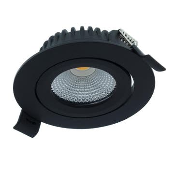 LED Inbouwspot - Varda - slim-fit - 5w - dim2warm - Zwart, Huis en Inrichting, Lampen | Spots, Verzenden, Nieuw