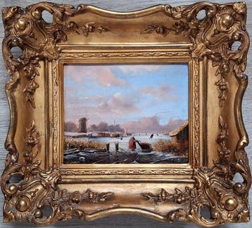 Dutch school (XIX) After JJC Spohler - Dutch Winter