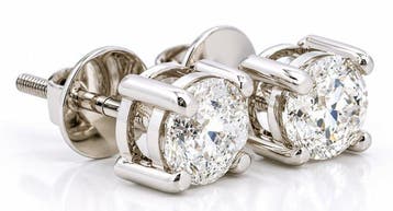 Oorbellen - 18 karaat Witgoud - 2.03ct. tw. Diamant, Nieuw