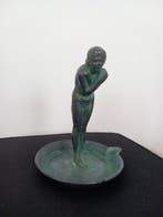 max le verrier - Sculpture, La frileuse - 13.5 cm - Bronze, Antiquités & Art