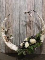 Frame Moon 38x10x44 cm Ongelakt Doos 12 stuks, Nieuw