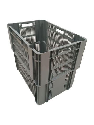 Nestbare Stapelkrat 600x400x500 mm euronorm grijs, Ophalen of Verzenden, Nieuw