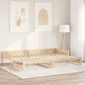 vidaXL Bedlat 32 st Naturel 90 x 6 x 1,3 cm Massief, Verzenden, Nieuw