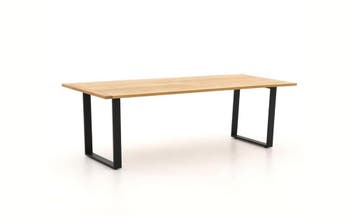 Apple Bee Condor tuintafel Black met teak blad 240 x 95 cm |, Nieuw