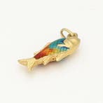 Hanger - 18 karaat Geel goud, Fabor. Emaille.