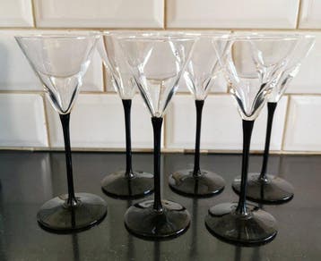 Luminarc - Drinkservies (6) - Domino - Cristallin - Vintage, Antiek en Kunst
