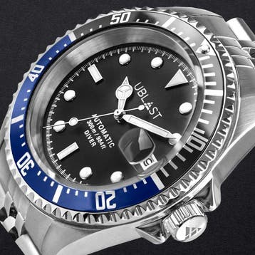 Ublast - Diver 30 ATM - UB3D4411BBK - Jubilee Straps - Heren, Nieuw