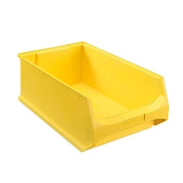 Magazijnbak 500x300x200 mm geel grijs kunststof nieuw, Ophalen of Verzenden