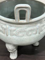 Chinees glazuurporselein driepootige wierookbrander -