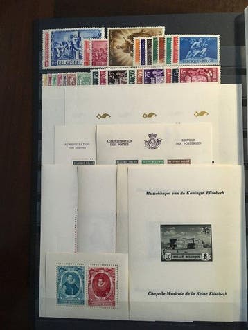 België 1940/1945 - 6 Volledige jaargangen met blokken en, Gestempeld