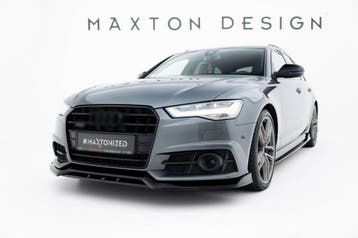 Front splitter V.3 voor Audi A6 C7.5 Facelift S-line / S6, Ophalen of Verzenden