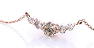 Zonder minimumprijs - Ketting met hanger - 14 karaat