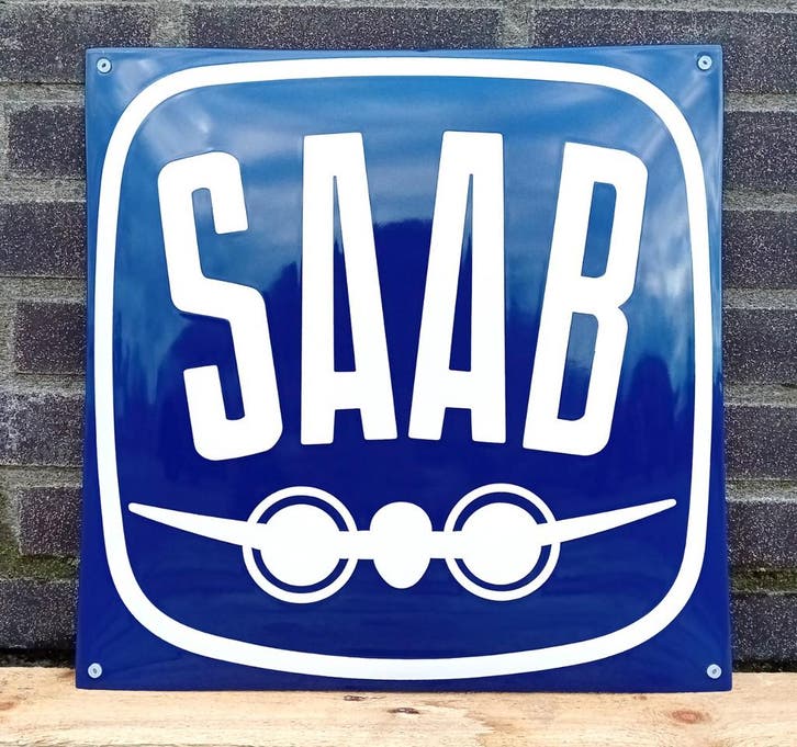 Saab vliegtuiglogo, Collections, Marques & Objets publicitaires, Envoi