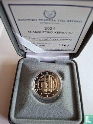 Cyprus 2 euro 2024 (PROOF) 20 years Cyprus Membership of..., Verzenden, Losse munt