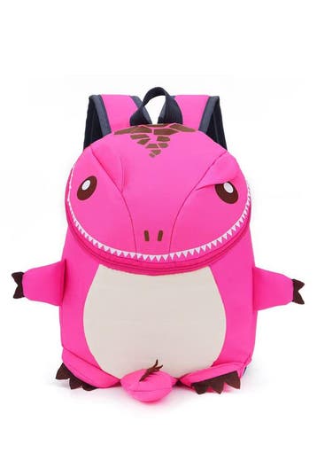 KIMU® Rugtas Dino Roze Kleine Rugzak Dinosaurus Monster Tas, Ophalen of Verzenden, Nieuw, Roze