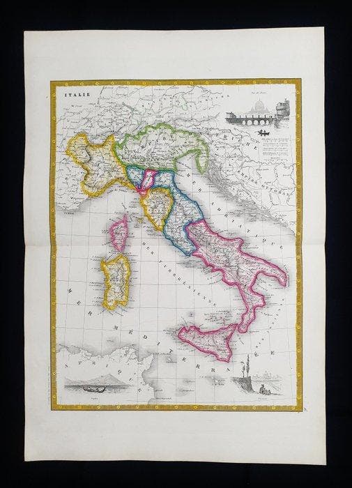 Europa - Italië / Sicilië / Sardinië / Procida / Triëste /, Livres, Atlas & Cartes géographiques