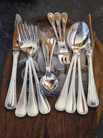 Solingen SILBER 100 Besteck 12 Personen Neuwertig , -, Antiek en Kunst