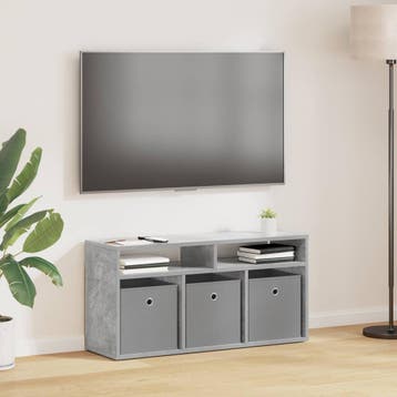 vidaXL Laagkast met lade Beton Grijs 87 x 27,5 x 43 cm, Verzenden, Nieuw