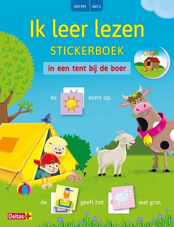 Ik leer lezen Stickerboek - In een tent bij de boer (AVI M3, Verzenden, Willemijn VAN ABEELEN