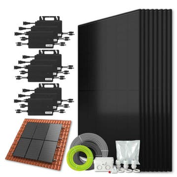 Zonnepanelen pakket voor schuindak - 7.7 kW - 18x 430, Doe-het-zelf en Bouw, Ophalen of Verzenden, Nieuw