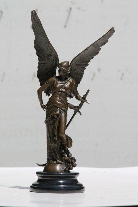 coutan - Sculpture, imposant beeld ,,de gewapende vrede,, -, Antiek en Kunst, Kunst | Designobjecten