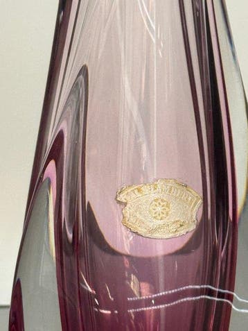 Val Saint Lambert - René Delvenne - Tafellamp - Kristal -