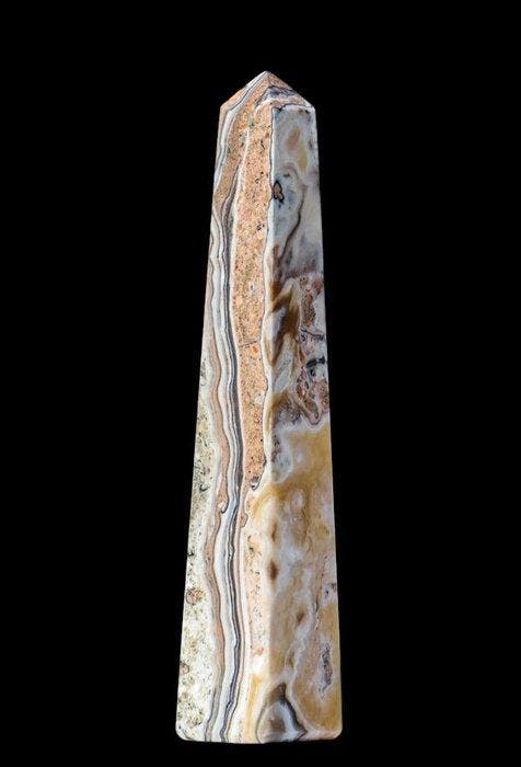 Meesterwerk 300 mm Zebra Phantom Calciet Toren – Zeldzaam, Verzamelen, Mineralen en Fossielen