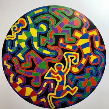Keith Haring (after) - Monkey Puzzle -Te Neues license print